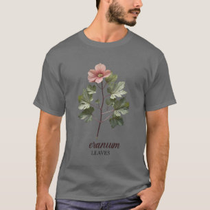 Geranium leaves t shirt design 