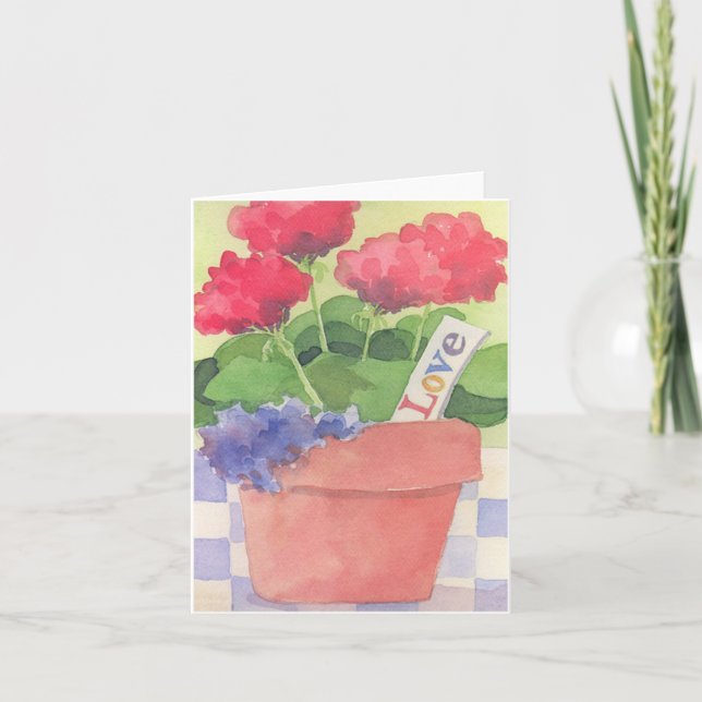 Geranium Love - Carte de note (Devant)