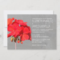 Geranium Wedding Invitations