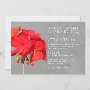 Geranium Wedding Invitations
