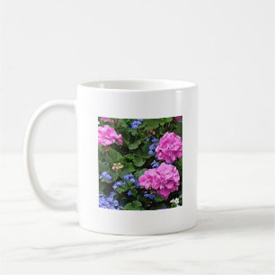 Geraniums and Periwinkle Coffee Mug