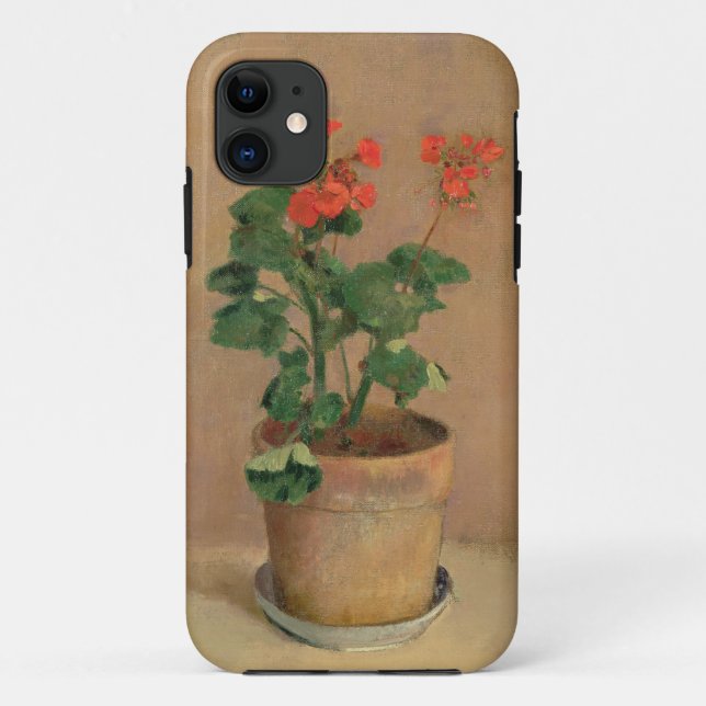 Geraniums in a Pot, c.1905 (oil on canvas) Case-Mate iPhone Case (Back)
