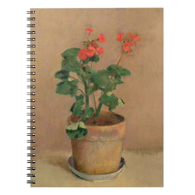 Geraniums in a Pot, c.1905 (oil on canvas) Notebook (Front)