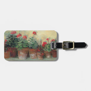 Geraniums in Pots Luggage Tag