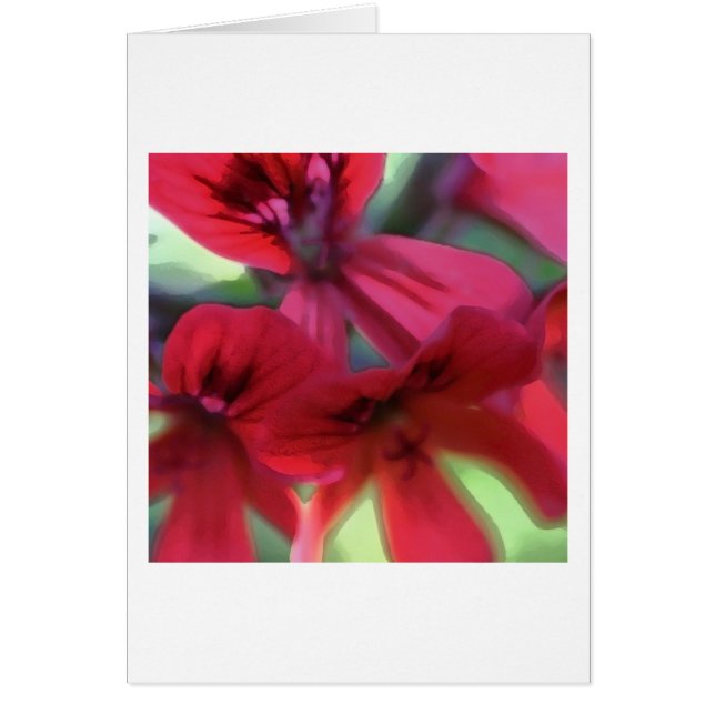 Geraniums peints (Devant)