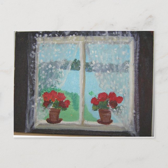 Geraniums Postcard (Front)