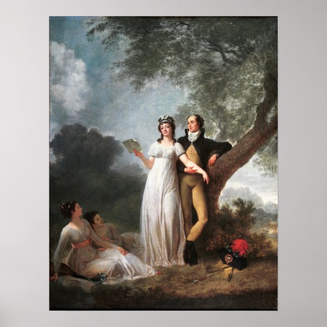 Gérard - Four Persons In A Park Poster (Front)