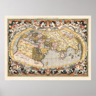 Gerard Mercator's Map of the World Poster