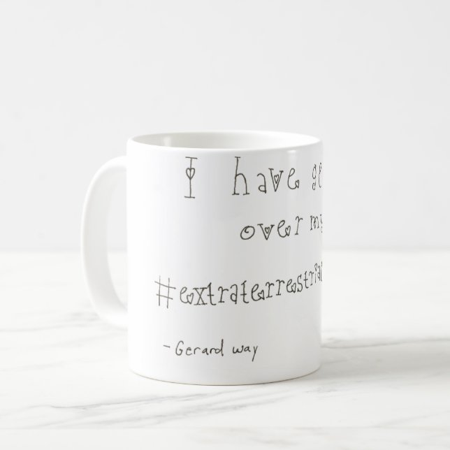 Gerard Way Tweet Coffee Mug (Front Left)