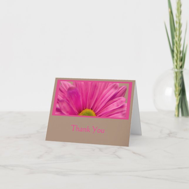 Gerber Daisy rose sur Tan Merci (Devant)