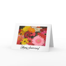 Gerbera anniversary card
