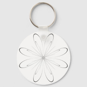 Gerbera arabesque keychain