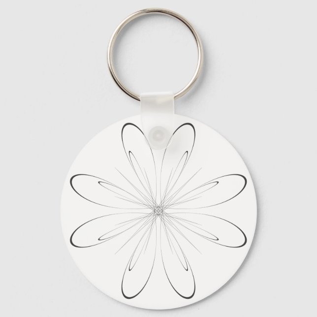 Gerbera arabesque keychain (Front)
