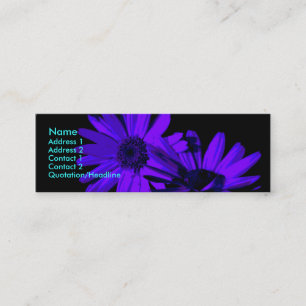 gerbera at night 1 mini business card
