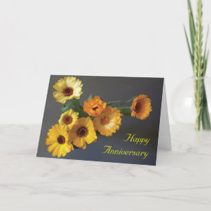 Gerbera bouquet for anniversary card