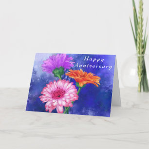 Gerbera Daisies Bonne Carte Anniversaire