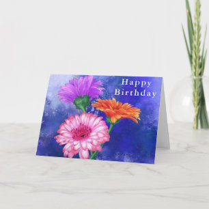 Gerbera Daisies Carte d'anniversaire