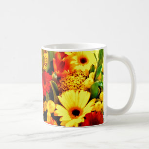 ♪☼✿Gerbera Daisies frappantes Mug en grès✿☼♪
