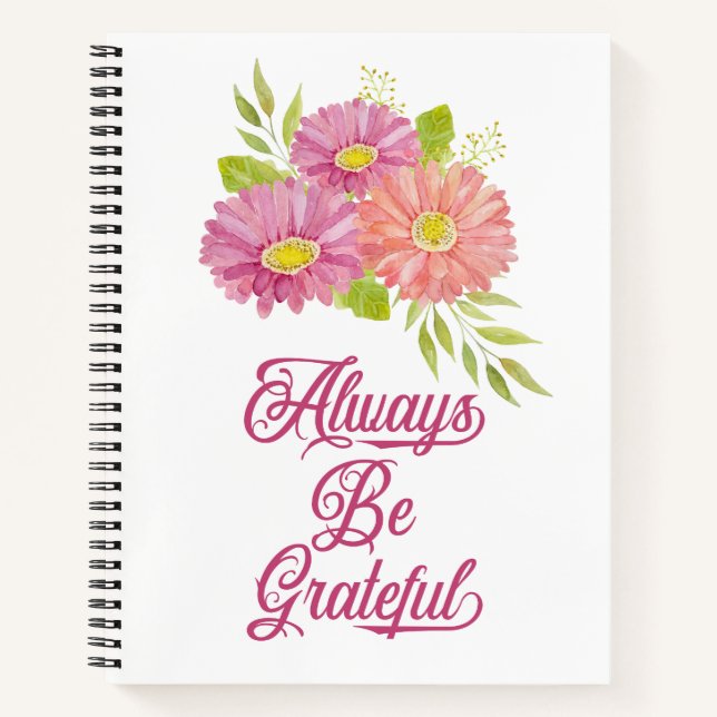 Gerbera Daisies Grateful Journal (Devant)