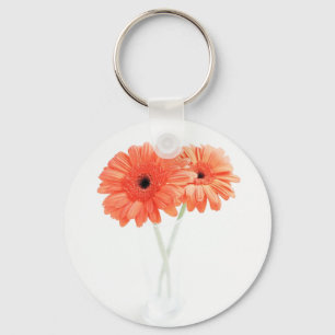 Gerbera Daisies, Orange Keychain