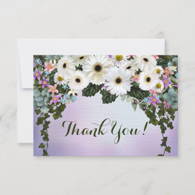 Gerbera Daisies Swag  Card (Front)