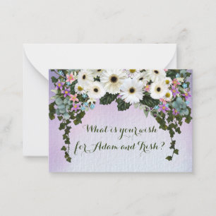 Gerbera Daisies Swag Wedding Card