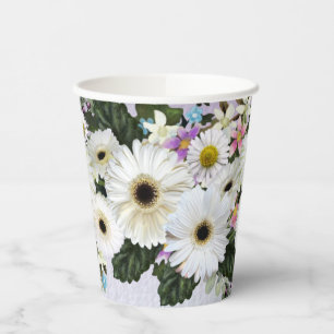 Gerbera Daisies Swag Wedding Paper Cups