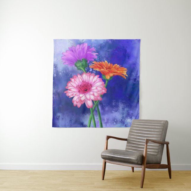 Gerbera Daisies Tapestry (In Situ)