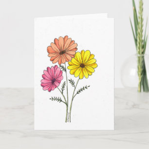 Gerbera daisy -  any occasion - send a smile card