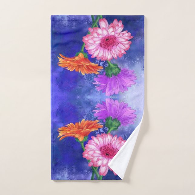Gerbera Daisy Bath Towels (Hand Towel)