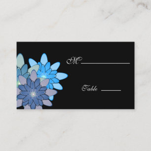 Gerbera Daisy Black white Place Card for Occasion