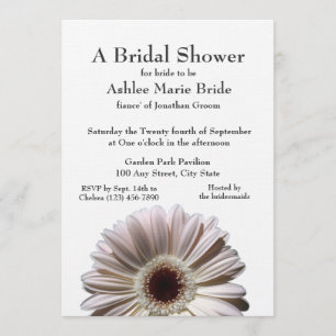 Gerbera Daisy Bridal Shower Invitation