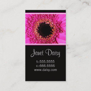 Gerbera Daisy Business Card Template