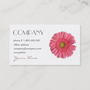 Gerbera Daisy Floral Business Card