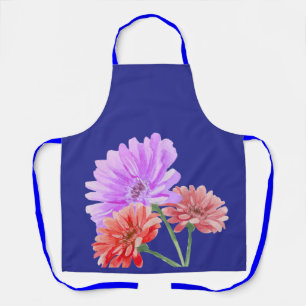 Gerbera Daisy Floral Kitchen Apron