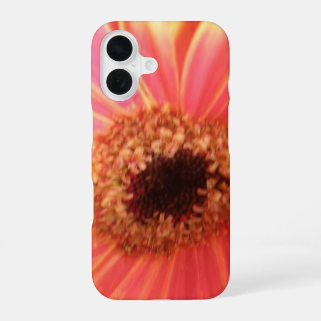 Gerbera Daisy Flower iPhone 16 Case (Back)