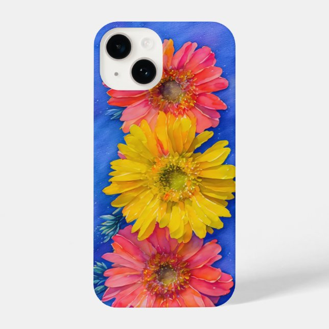 Gerbera Daisy Flowers Art Phone Case (Back)
