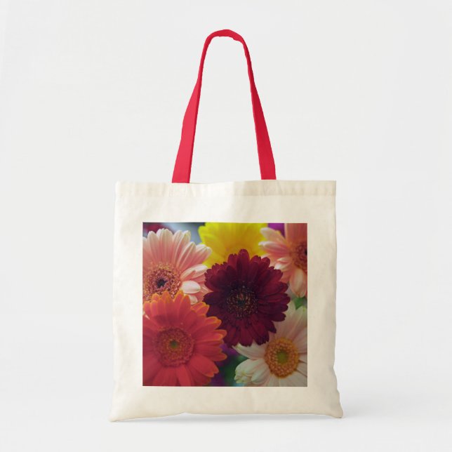 Gerbera Daisy Flowers Sacs fourre-tout d'art (Devant)