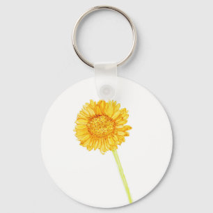 Gerbera daisy  keychain
