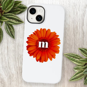 Gerbera Daisy Monogram Initial Case-Mate iPhone 14 Case