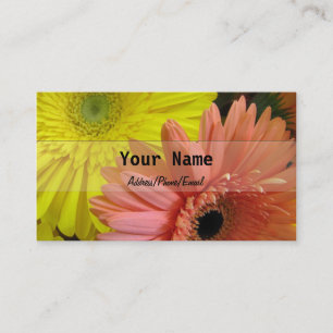 Gerbera Daisy Personal Business Card