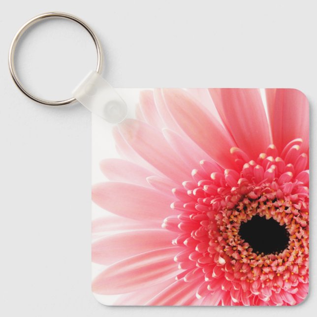 Gerbera Daisy Poster Keychain (Front)