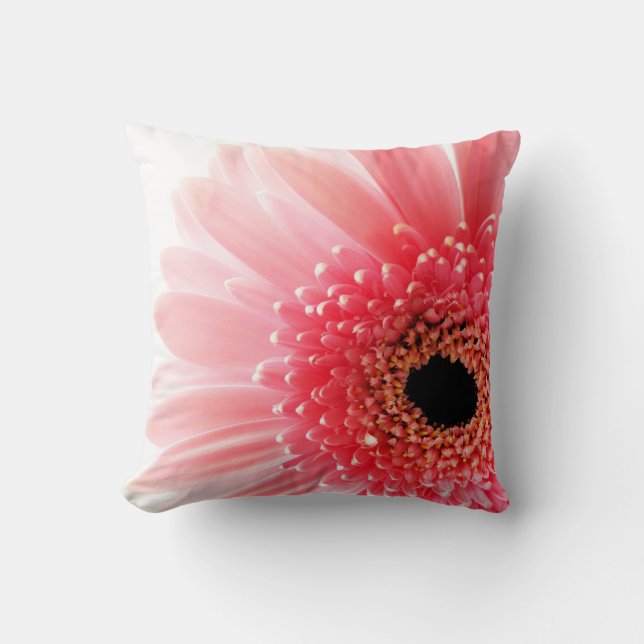Gerbera Daisy Poster Throw Pillow (Front)