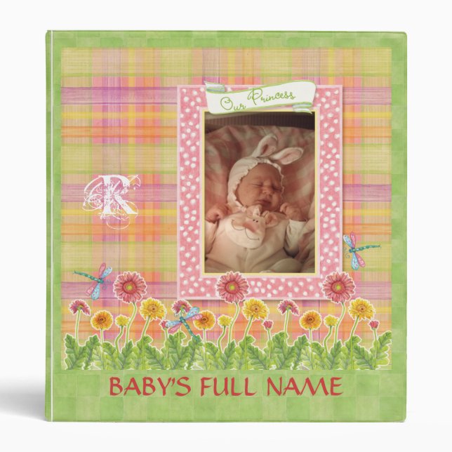 Gerbera Daisy Princess Baby Girl Classeur du resca (Devant)