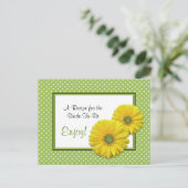 Gerbera Daisy Recipe Card for the Bride to Be (Standing Front)