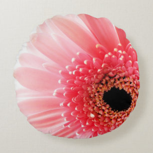 Gerbera Daisy Round Pillow