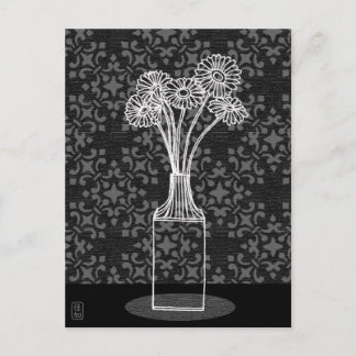 Gerbera dans Vase Illustration carte postale