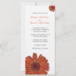 Gerbera Faire-part de mariage
