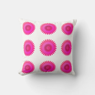 Gerbera flowers ,interior decoration. throw pillow