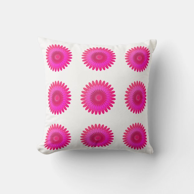Gerbera flowers ,interior decoration. throw pillow (Front)